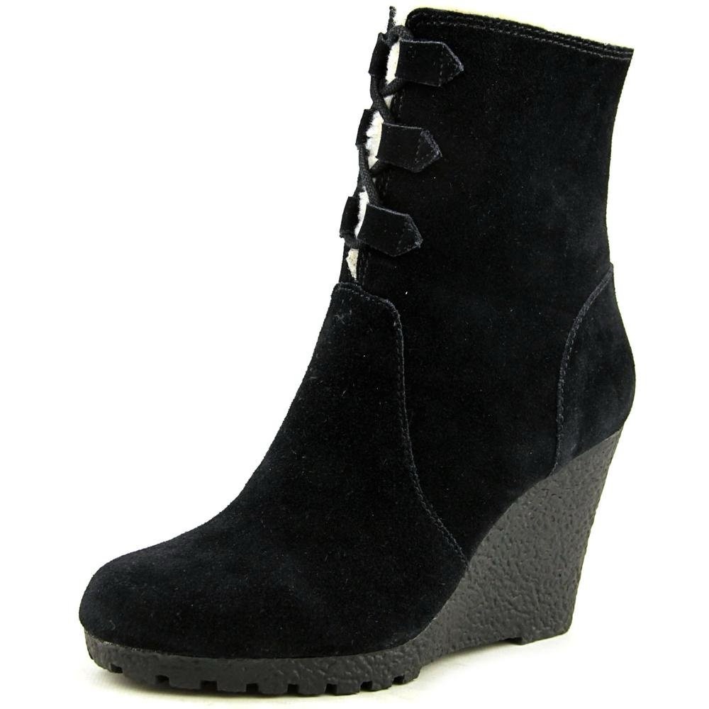 Michael Kors RORY Black Wedge Boots FREE SHIPPING